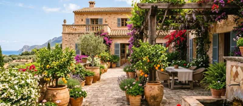 Cutting back oleander in Mallorca
